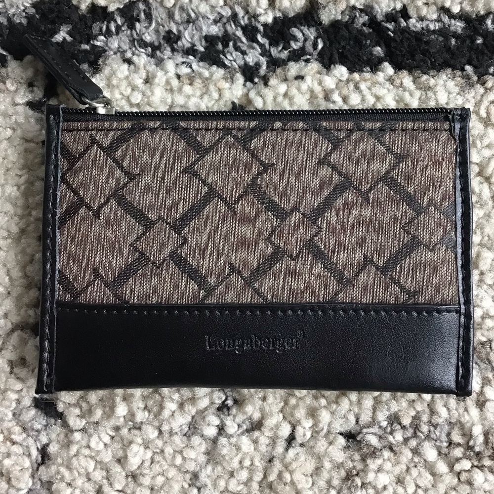 Longaberger signature coin purse